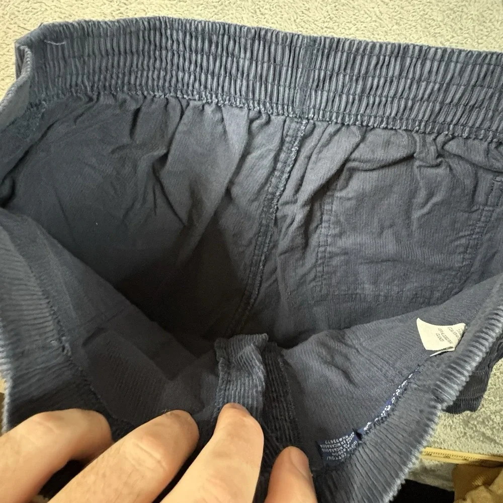 VTG Towncraft Men's 35x4.5 Navy Corduroy Elastic Waist Cotton Shorts
